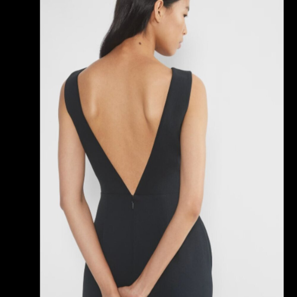 Wilfred Black V-Back Wide-Leg Jumpsuit - Picture 3 of 10